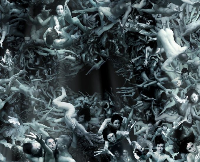 Масштабные картины из обнаженных тел Angelo Musco (17 фото)