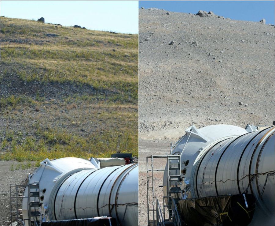 Испытания ракетного двигателя (3 фото)