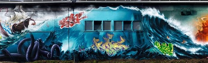 Большое граффити (19 фото)