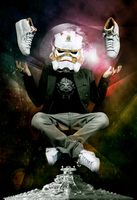 Шлем Star Wars из кроссовок Adidas (7 фото)