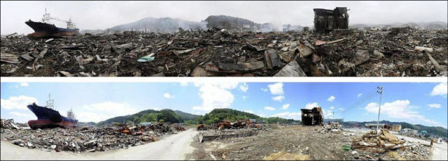 Япония восстанавливается после цунами (14 фотографий), photo:1