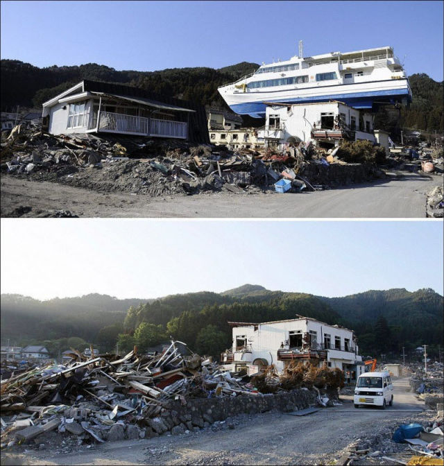 Япония восстанавливается после цунами (14 фотографий), photo:9