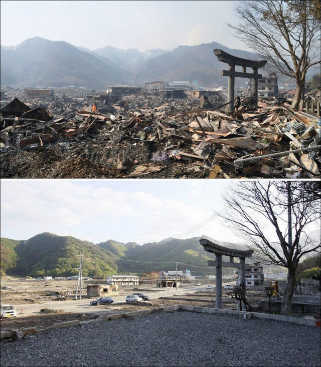 Япония восстанавливается после цунами (14 фотографий), photo:10