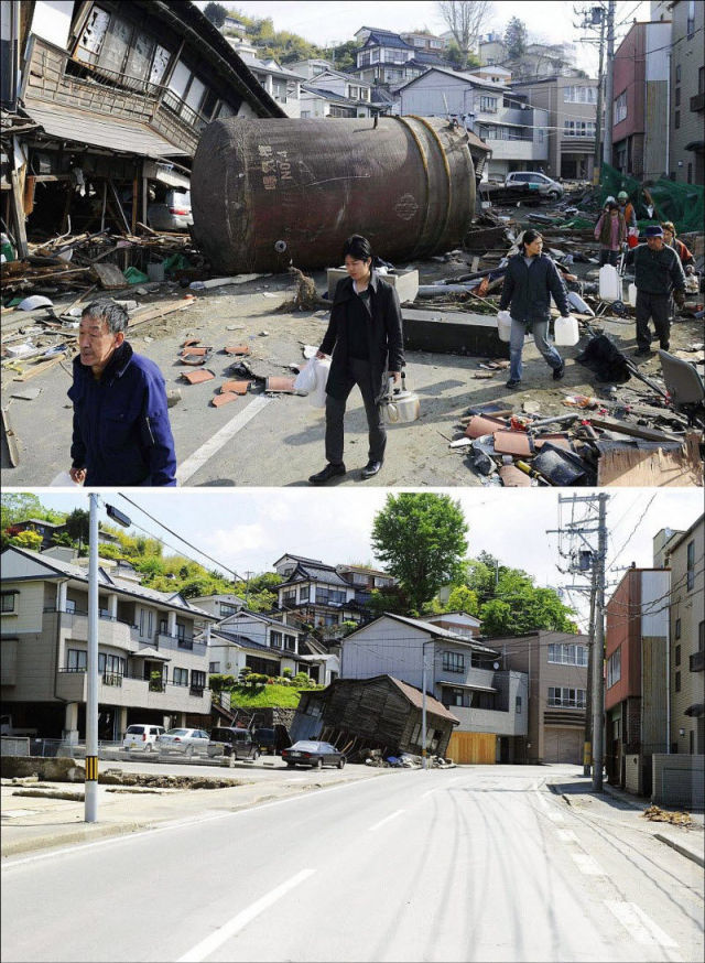 Япония восстанавливается после цунами (14 фотографий), photo:11