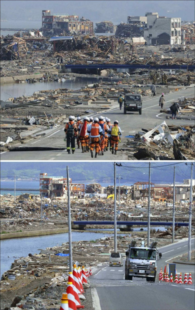 Япония восстанавливается после цунами (14 фотографий), photo:14