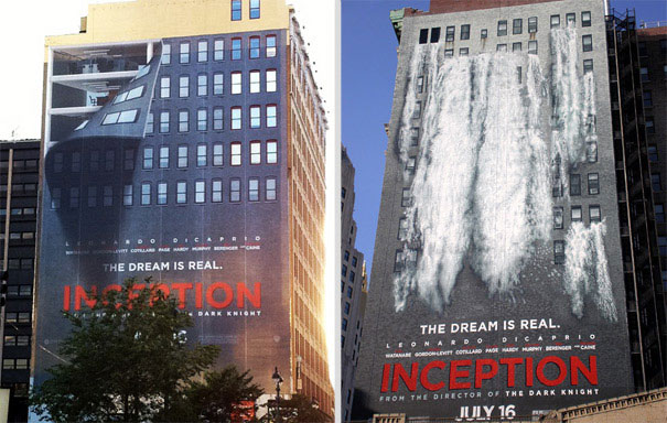 Креативная реклама на зданиях