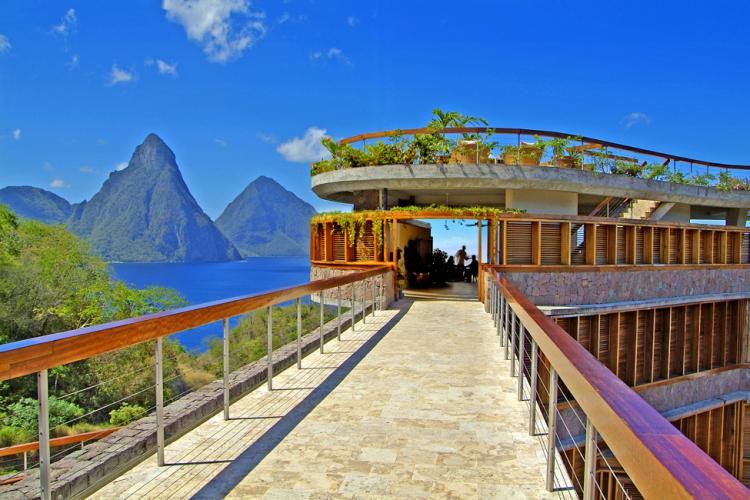 Отель Jade Mountain на Карибах (19 фото)