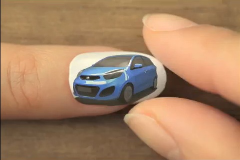 Kia Picanto nail art animation