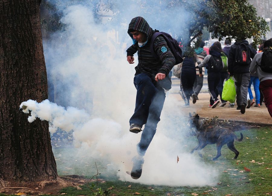 Студенческие протесты в Чили (33 фотографии), photo:6