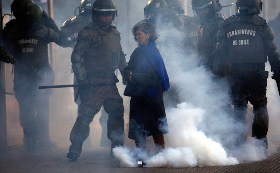 Студенческие протесты в Чили (33 фотографии), photo:13