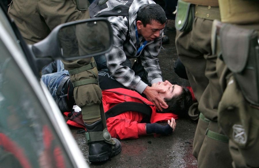 Студенческие протесты в Чили (33 фотографии), photo:17