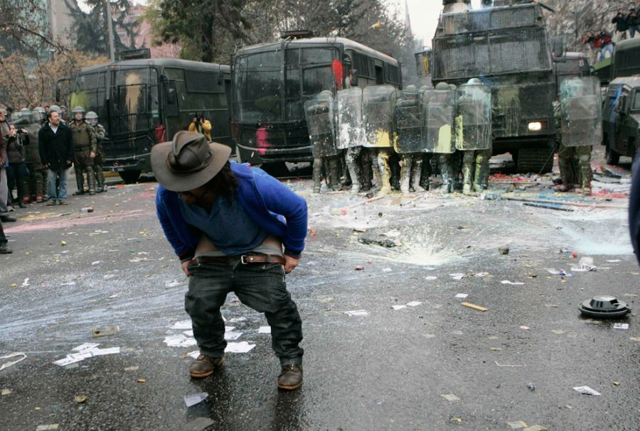 Студенческие протесты в Чили (33 фотографии), photo:19