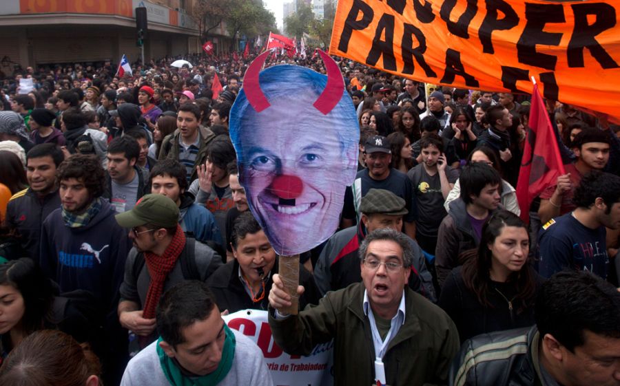 Студенческие протесты в Чили (33 фотографии), photo:26