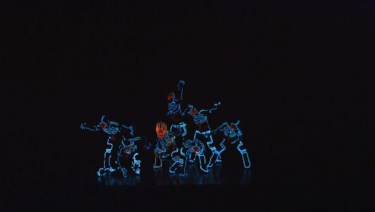 Невероятные световые танцы