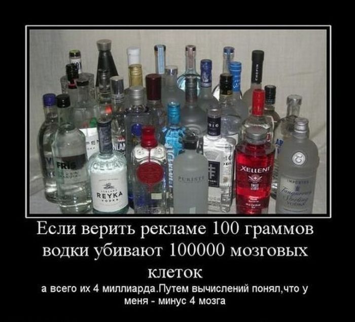 Демотиваторы про алкоголь (15 фото)