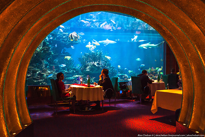 Подводный ресторан под
