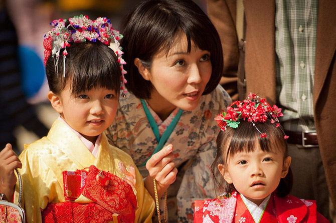 Самые обаятельные малыши на празднике детей в Японии