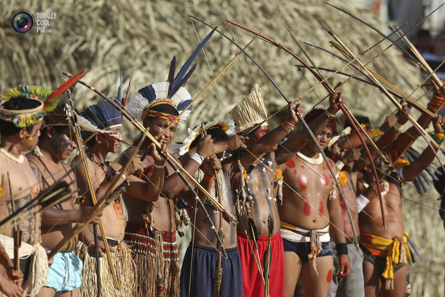 XII спортивные игры коренных народов Бразилии (44 фото)