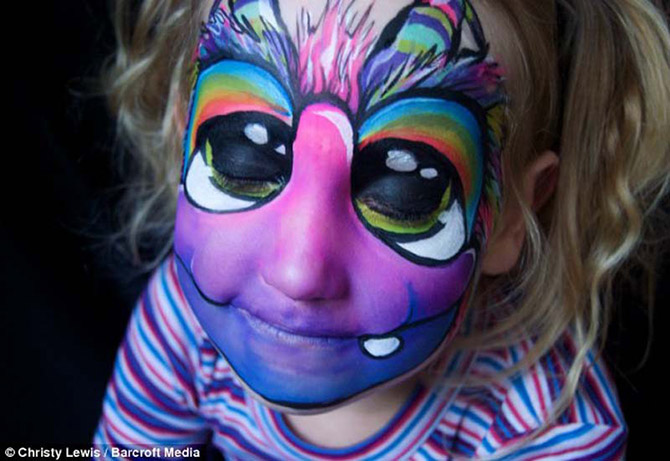 Детский боди-арт на лице