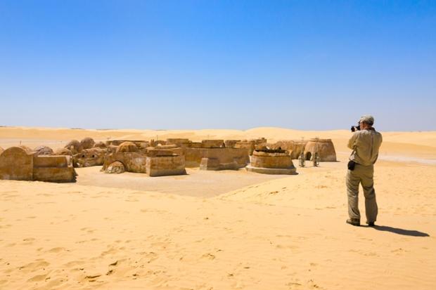 Съемочная площадка «Звездных войн» в пустыне