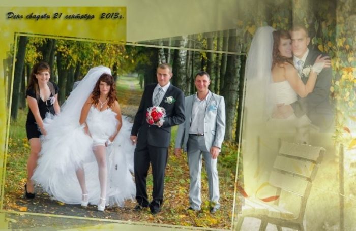 Подборка прикольных свадебных фотографий (40 фото)
