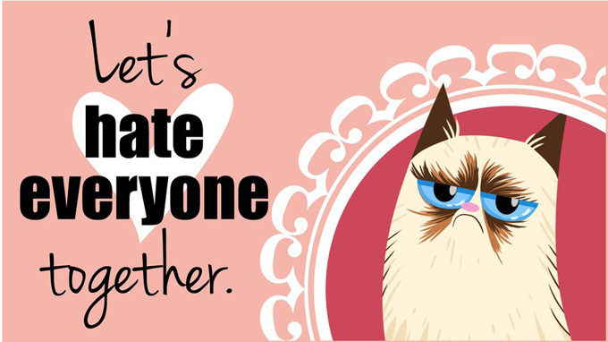 Валентинки от Grumpy Cat