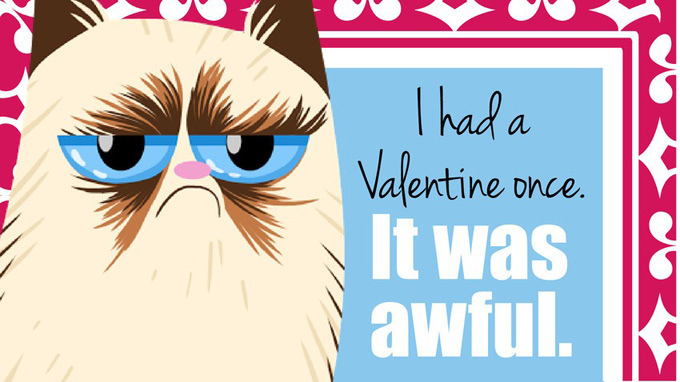 Валентинки от Grumpy Cat