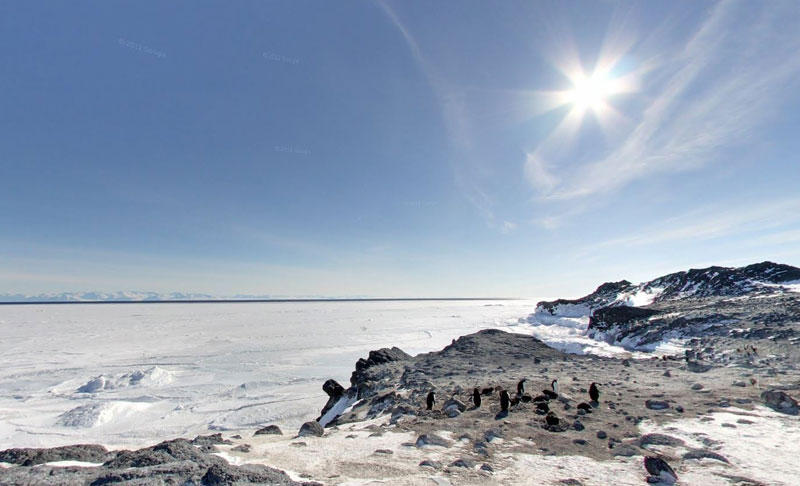 Исследование Антарктиды с Google Street View