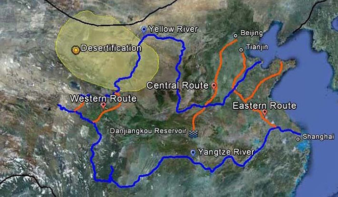 Поворот китайских рек