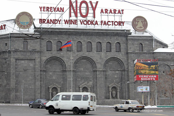 Экскурсия на коньячный завод в Ереване