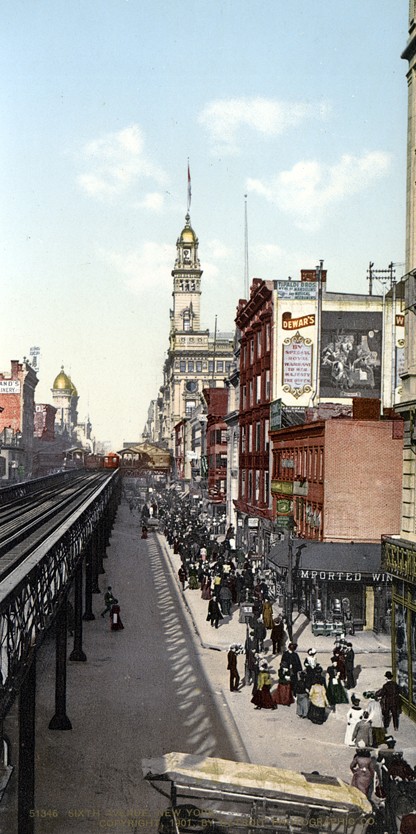 Нью-Йорк 1900 года в цвете
