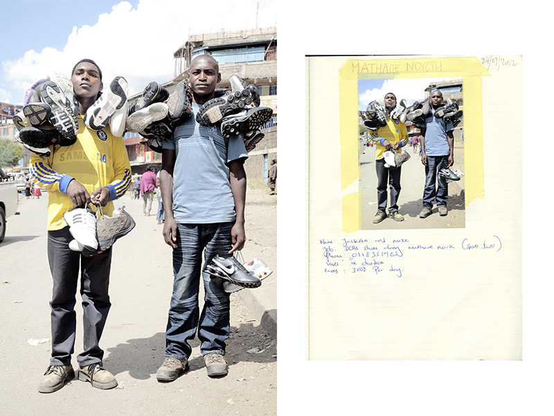 Уличные продавцы в трущобах Найроби