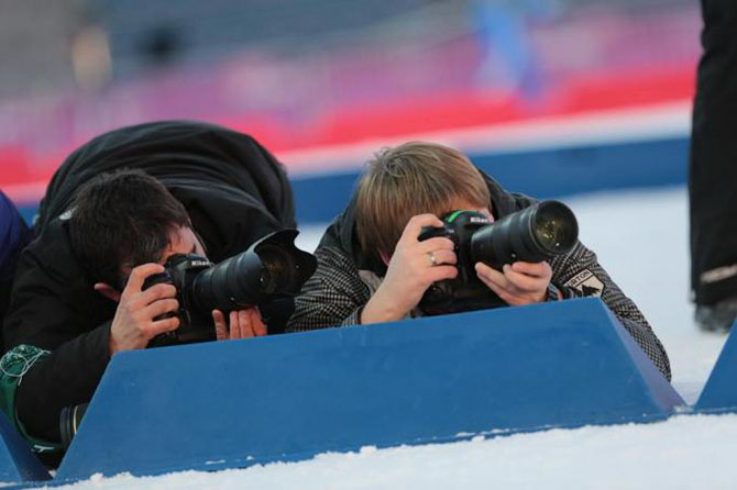 Как работают спортивные фотографы