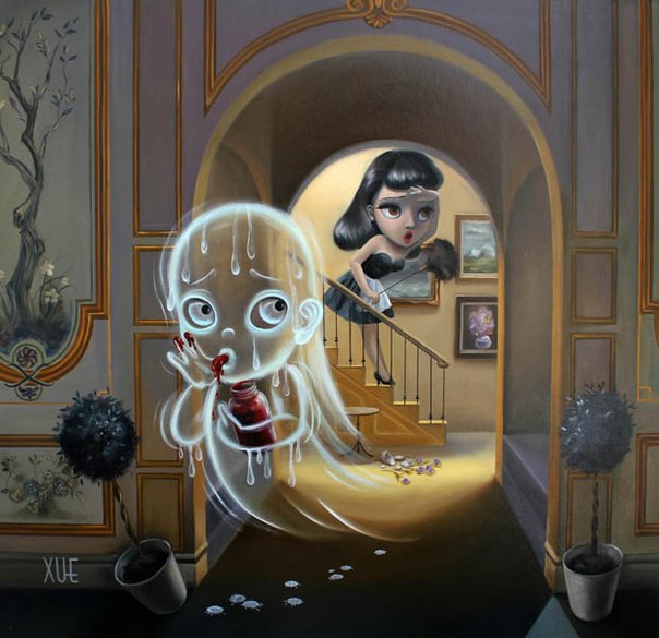 Девочки и призраки от Xue Wang