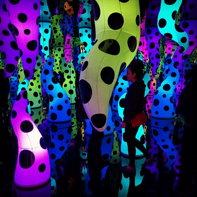 Инсталляция Yayoi Kusama (8 фото)