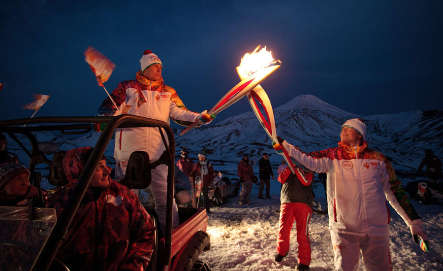 Зимние Олимпийские игры 2014: Эстафета олимпийского огня (31 фото)
