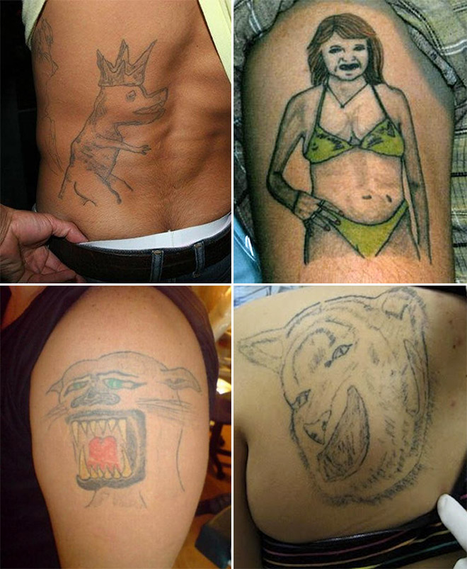Самые ужасные татуировки
