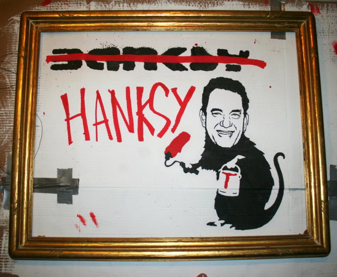 Уличный художник Hanksy