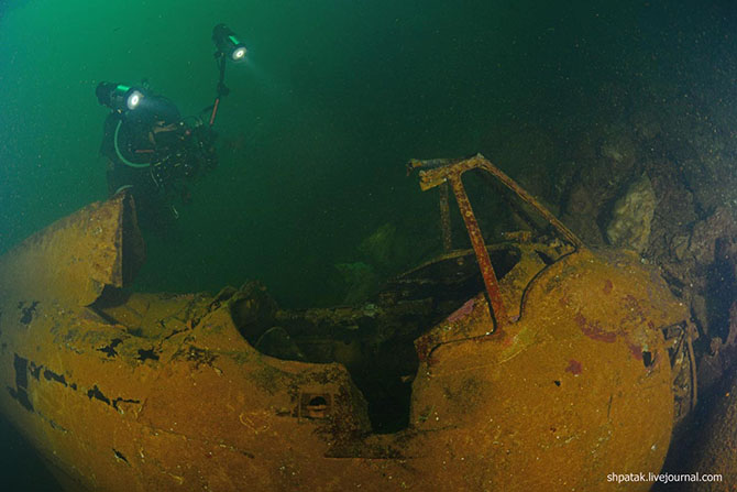 Подводное кладбище кораблей в Тихом океане