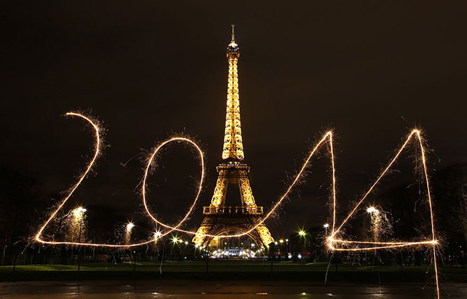 Как в мире встретили новый 2014-й год