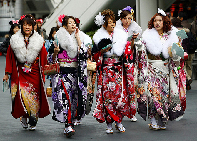 Как празднуют День совершеннолетия в Японии