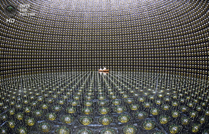 Как выглядит лаборатория с нейтринным детектором