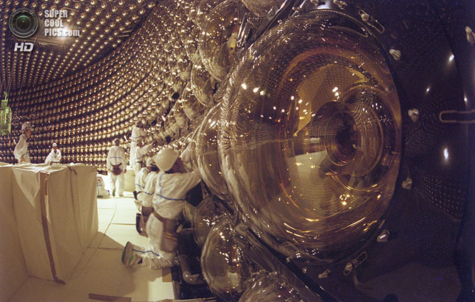 Как выглядит лаборатория с нейтринным детектором