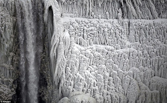 10 завораживающих фото замерзшего Ниагарского водопада