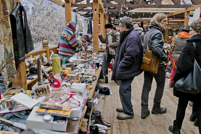 Прогулка по блошиному рынку в Москве