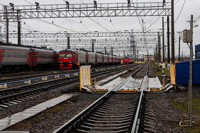 Новые поезда в моторвагонном депо Санкт-Петербурга