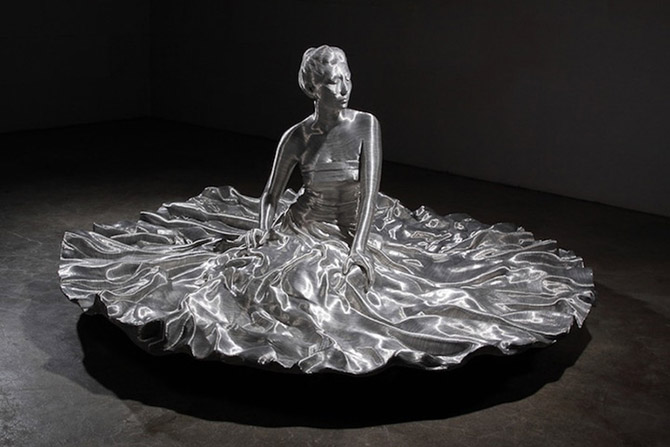 Скульптуры из алюминиевой проволоки Сон Мо Парка