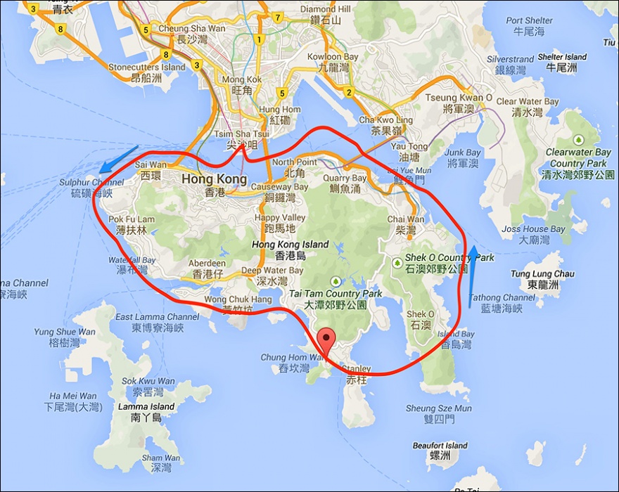 Полет над островом Гонконг (34 фото)