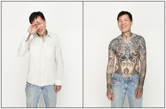 Татуировки скрытые от глаз (16 фото)