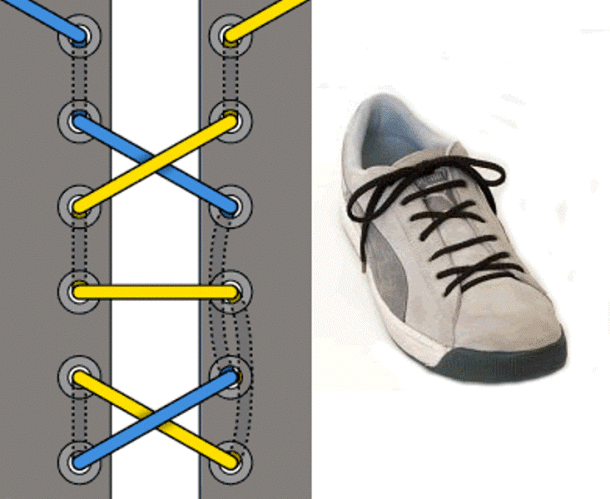 13 оригинальных способов завязывания шнурков